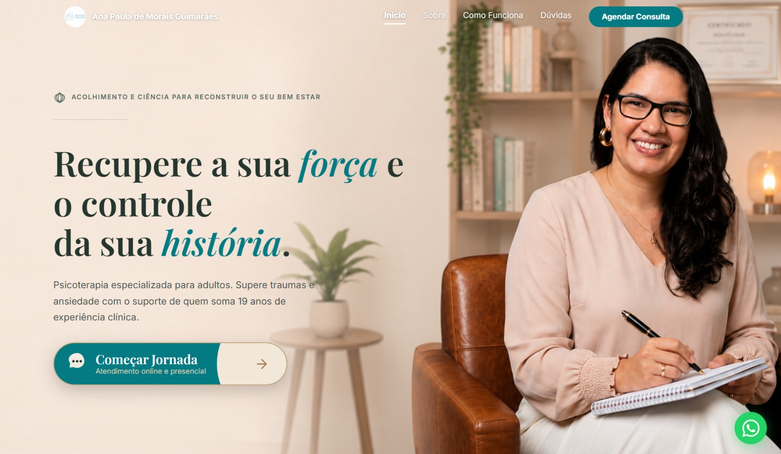 Landing Page Psicóloga Ana Paula Guimarães
